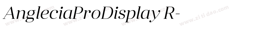 AngleciaProDisplay R字体转换